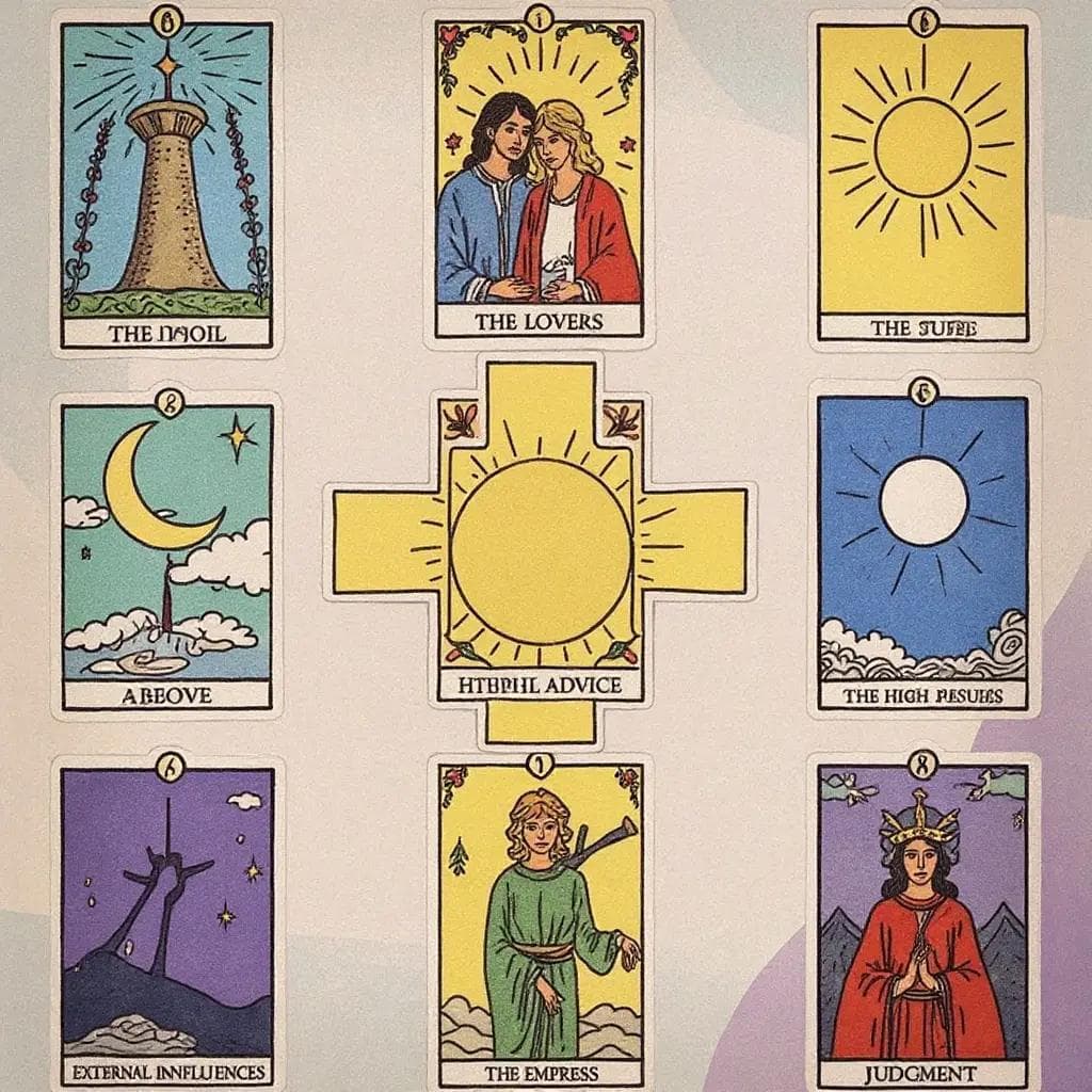 Celtic Cross Tarot Spread Layout