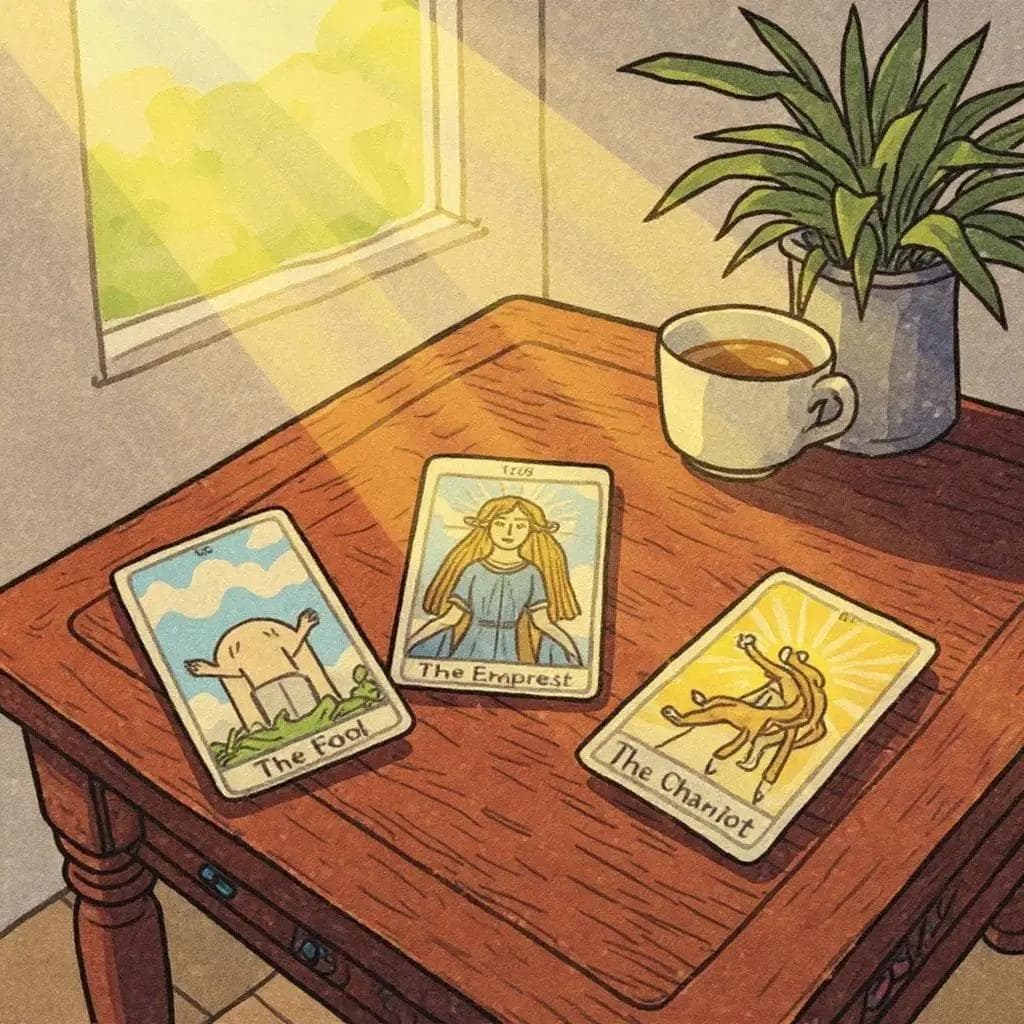 Daily Tarot Reading Setup